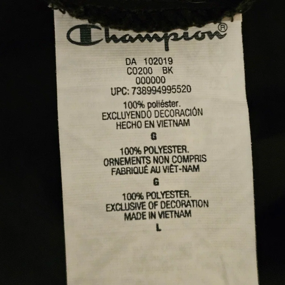 Champion Mens Evolution Grappling‎ Academy Jiu Jitsu Anorak Jacket Black Large